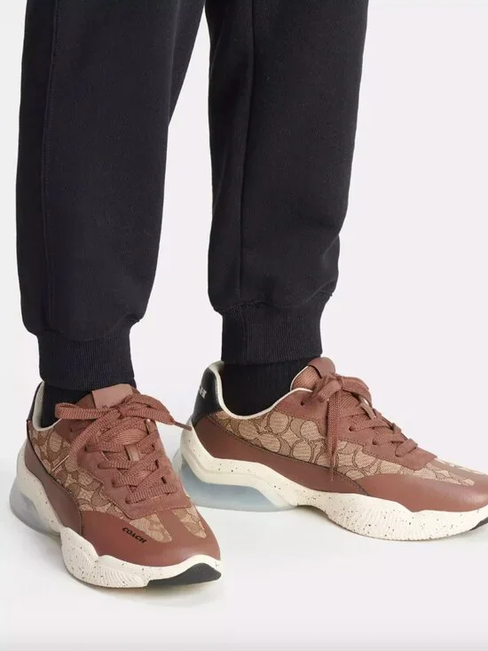 NIB COACH Men Citysole Runner Sneakers - C8812 Coach retail high end - size 8 US - Picture 1 of 7